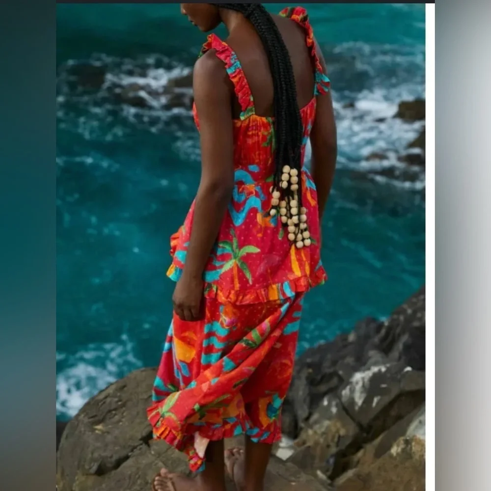 NWT Farm Rio Midi Dress - Picture 2 of 8